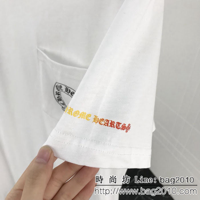 Chrome Hearts克羅心 19ss 彩虹馬蹄限定T恤 定制原版純棉面料 高版本情侶款 ydi2232